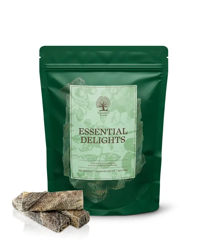 Essential Small Cod Fish Delights Tuggben för Hund - 175 g - I lager