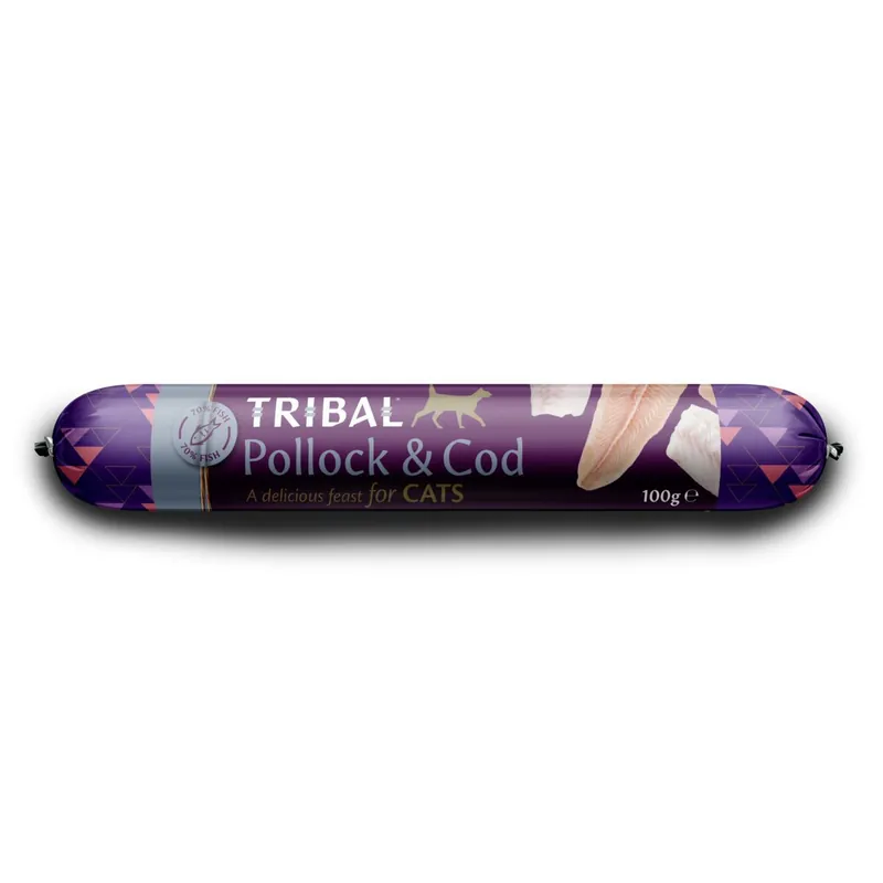 Rea - Tribal Cat Pollock & Cod Sausage Kattfoder 100 g