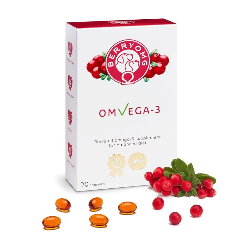 BERRYOMG OMVEGA-3 90 kapslar - Sänkt pris