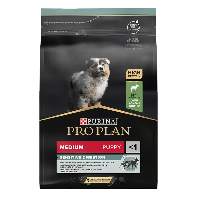 Topprodukt - Purina Pro Plan Medium Puppy Sensitive Digestion Lamm 3 kg