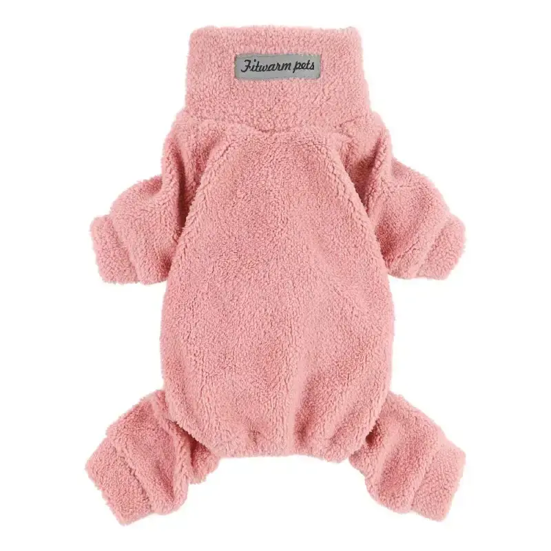 Bra pris - Fitwarm Turtleneck Fuzzy Pyjamas Rosa