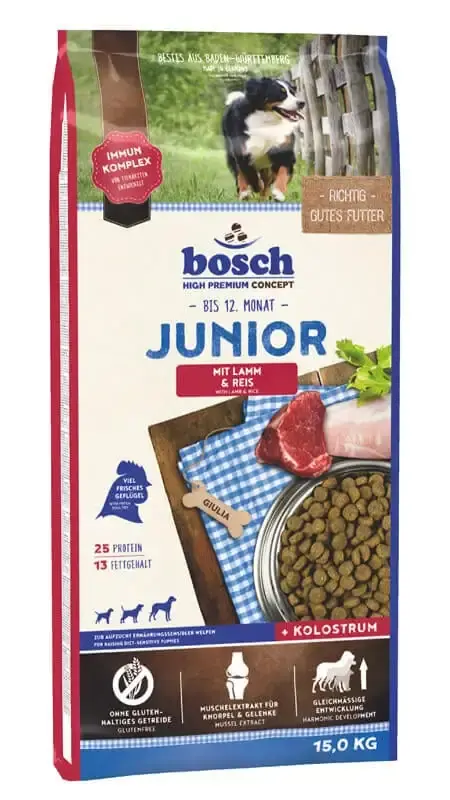 Storsäljare - BOSCH Junior Lamm & Ris 15 kg