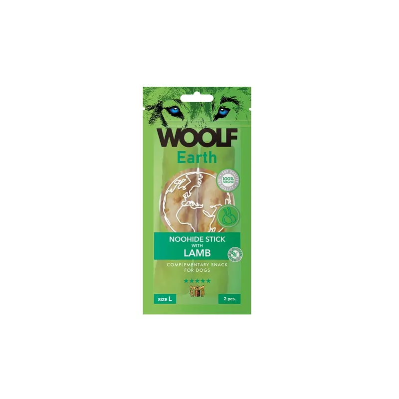 Finns att beställa - Woolf Noohide Large Stick With Lamb 2pcs