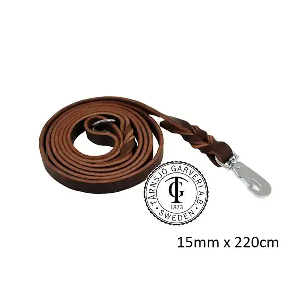 Rea | Läderkoppel brun 15mm 220cm