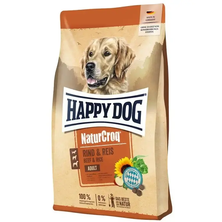 Mycket efterfrågad | Happy Dog NaturCroq Nötkött & Ris