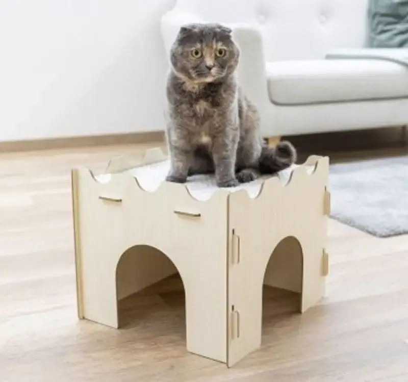 Topprodukt | Cat Castle träborg