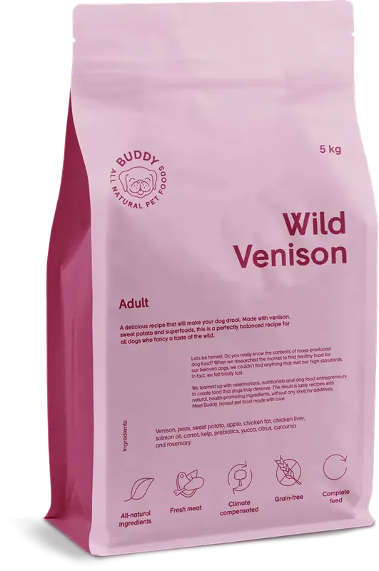 Populärt just nu - Buddy Wild Venison 5 kg