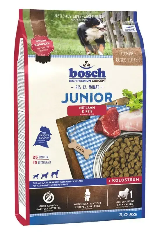 Prisnedsättning - BOSCH Junior Lamm & Ris 3 kg