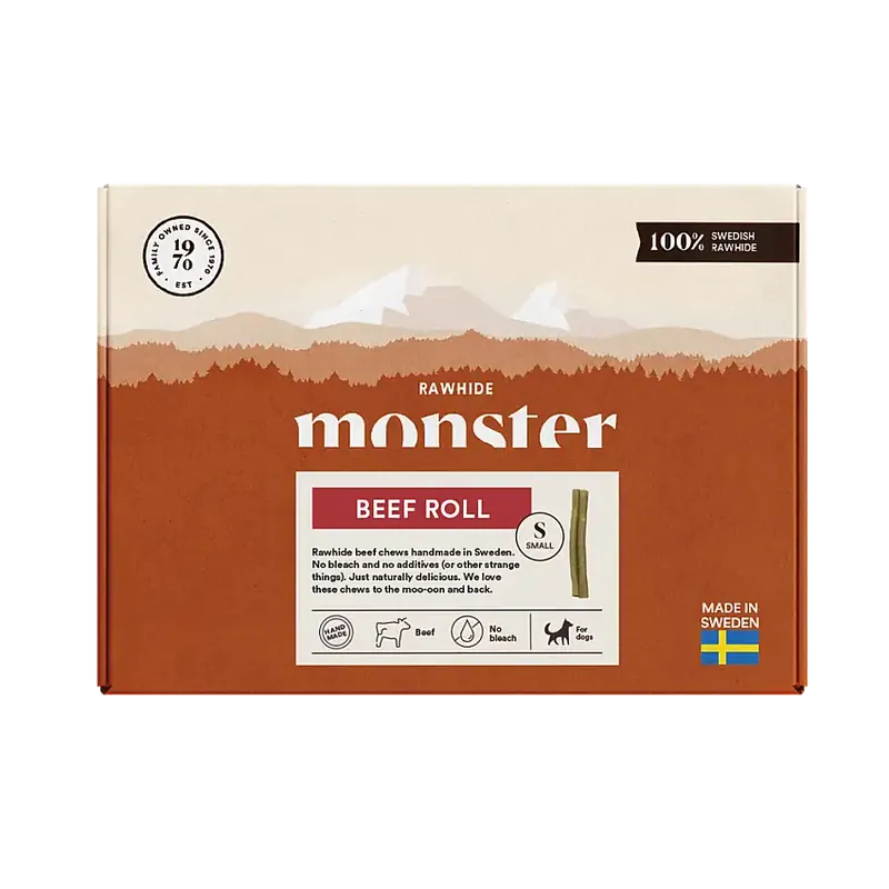 Sista chansen - Tuggben Monster Rawhide Beef Roll Sx17 st