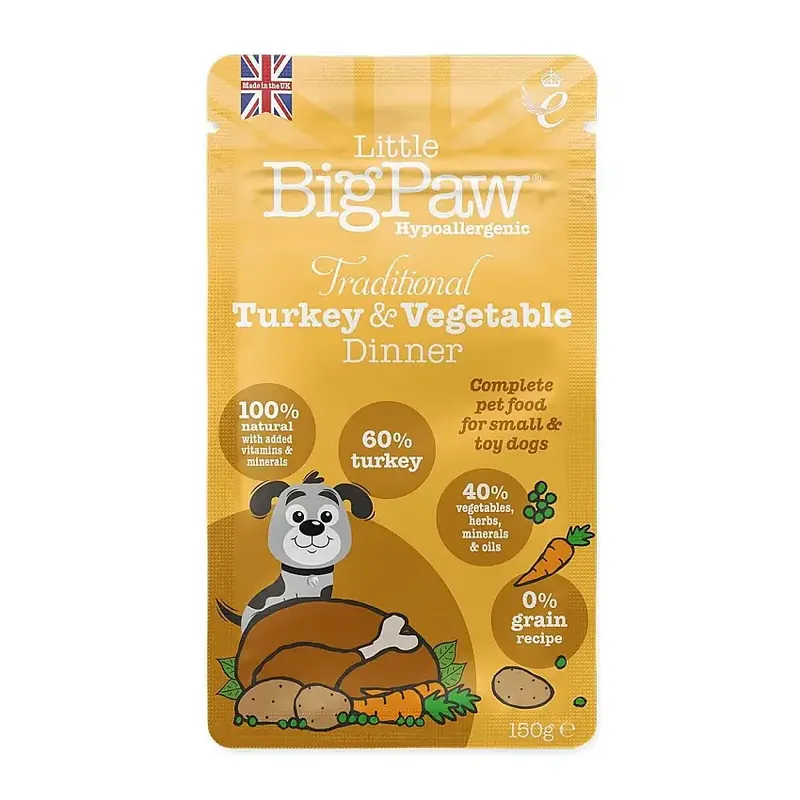 Little BigPaw Turkey & Vegetables Dinner - Mycket efterfrågad
