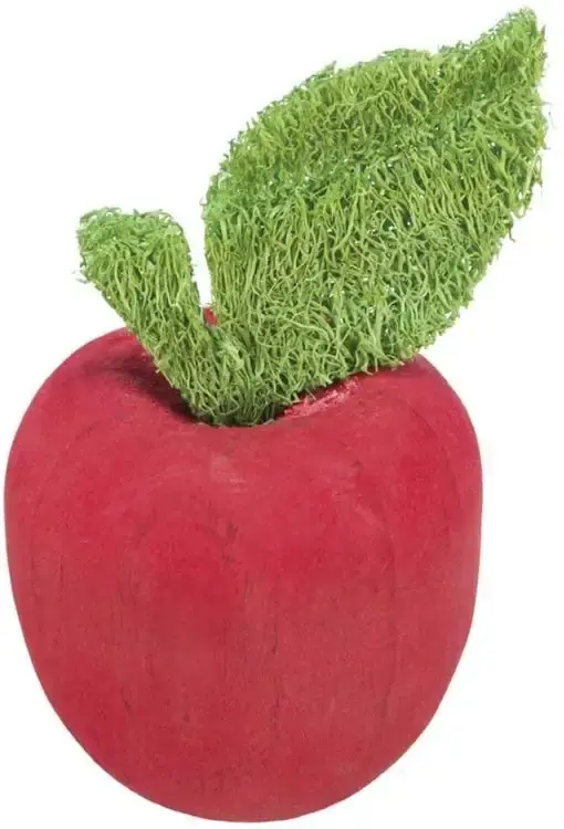 Populär | Äpple, trä/luffa, ø 5.5x9cm