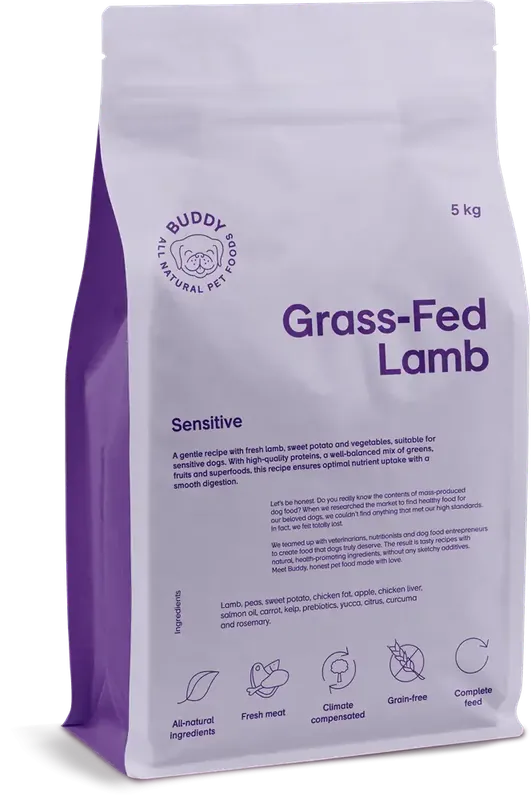 Klar att skickas | Buddy Grass-Fed Lamb 5 kg