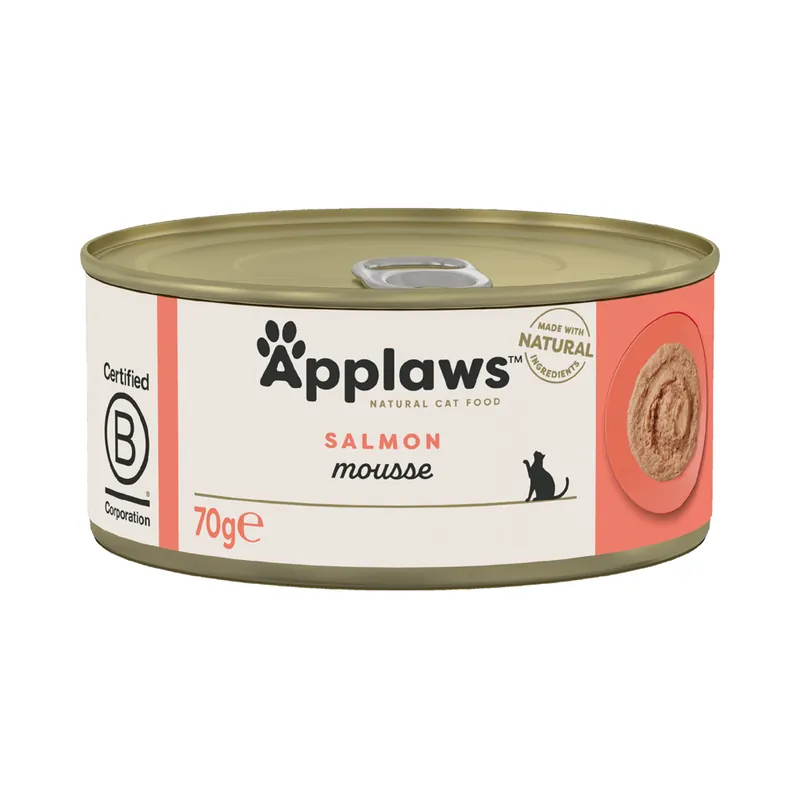 Applaws i mousse 6 x 70 g – Lax - Spara nu