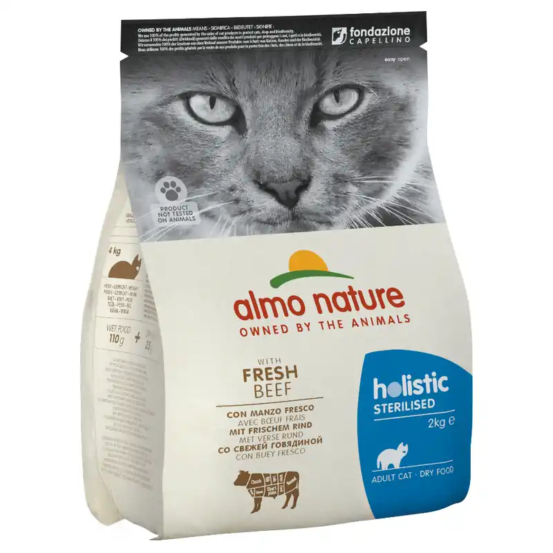 Ta chansen | Almo Nature Holistic Sterilised Beef & Rice – 2 kg