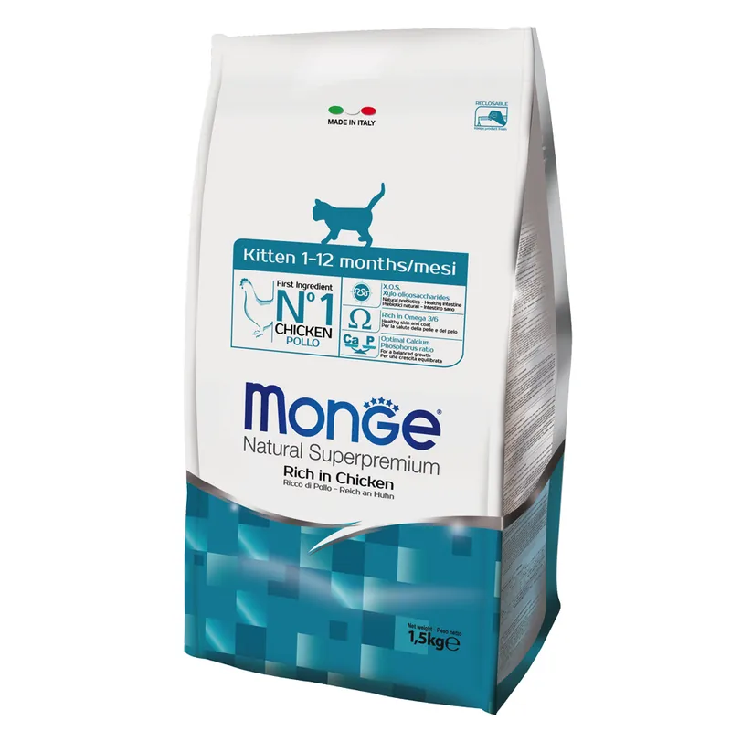 Monge Natural Super Premium Kitten – 1,5 kg - Skynda dig
