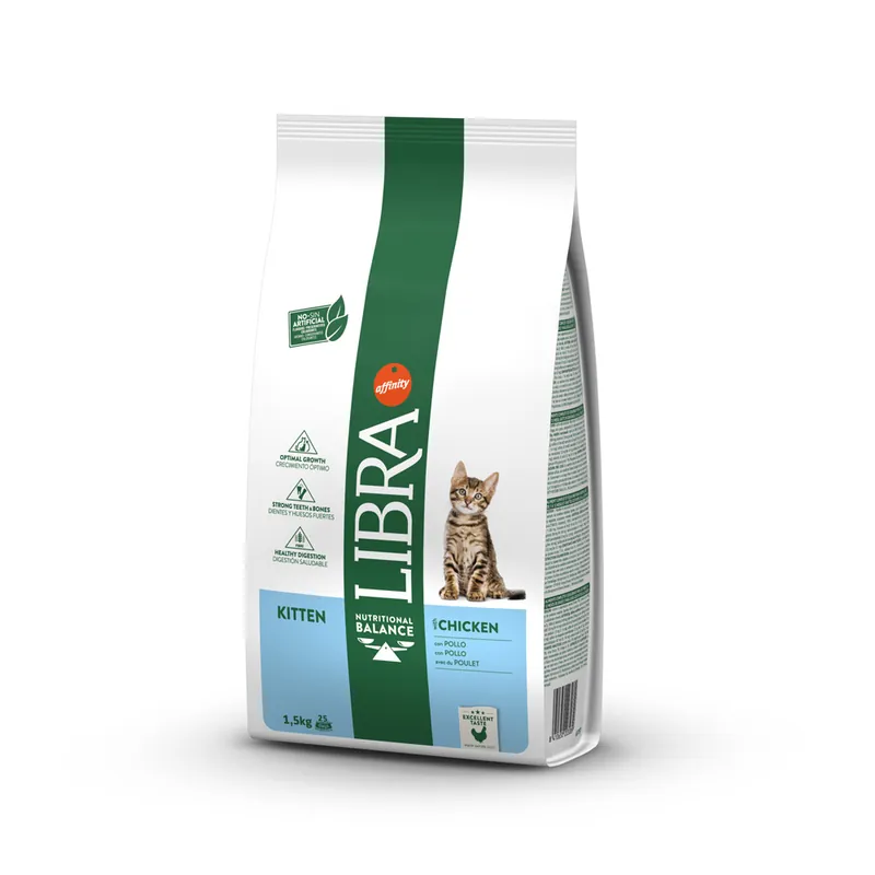 I lager - Libra Cat Kitten med kyckling – 1,5 kg