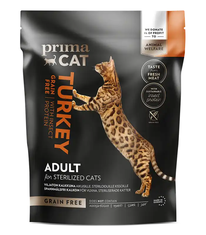 Beställ nu - Adult Grain Free Sterilized Turkey Kattfoder – 1,4 kg