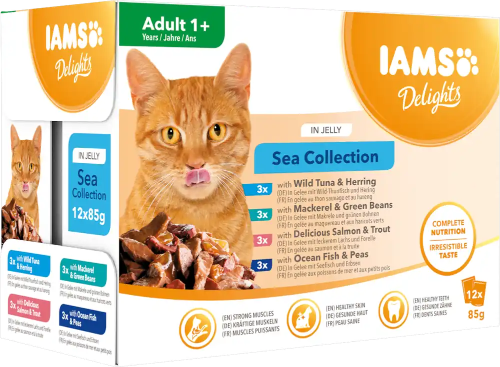 Extra rabatt | Delights Jelly Multipack Sea Kattfoder – 1,02 kg