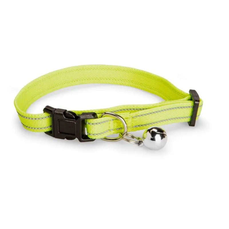 Basic Cat Elastic Reflective Halsband (Neongul) | Reapris