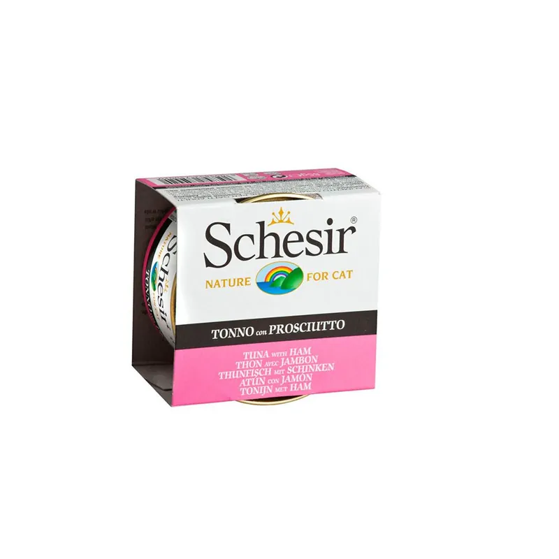 Schesir Cat Tuna & Ham 85 g - Fabrikspris