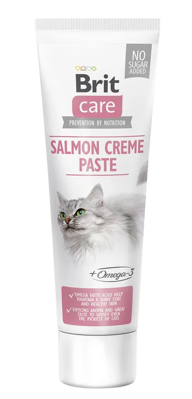 Enkel retur - Brit Cat Paste Salmon creme med Omega3