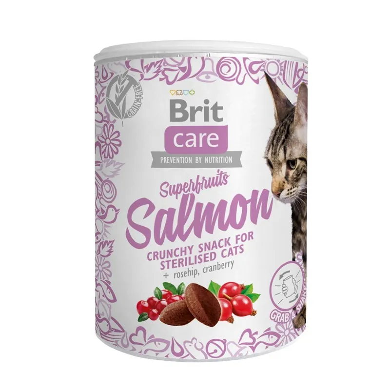 Brit Care Cat Snack Superfruits Salmon - Bästa pris
