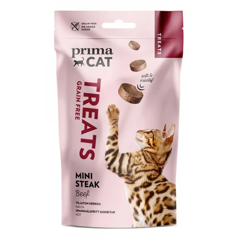 PrimaCat Softy Grain Free Mini Steak Beef 50 g | Köp nu