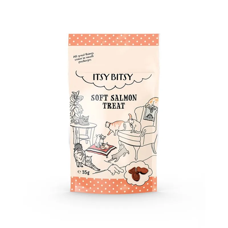 Outlet - ItsyBitsy Cat Mjukt Laxgodis