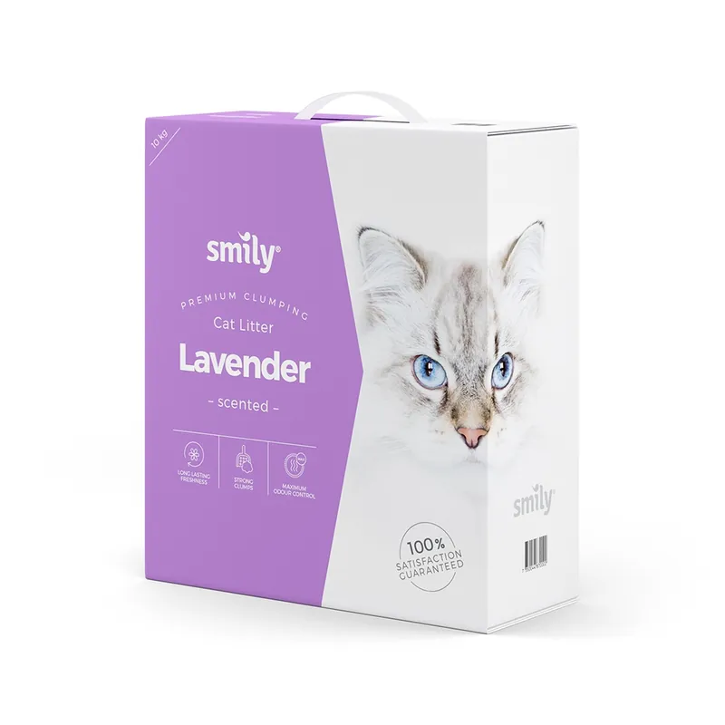 Smily Kattsand Lavendel (10 kg) - Outlet