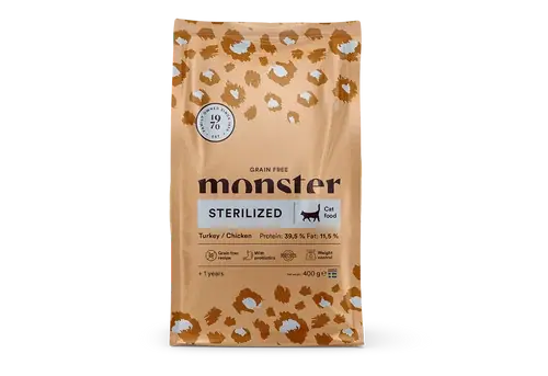 Utförsäljning | Monster Cat Grain Free Sterilized 400 g