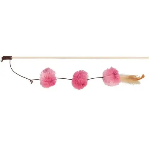Kanonpris - Trixie Playing Rod with Pompom Balls 50cm