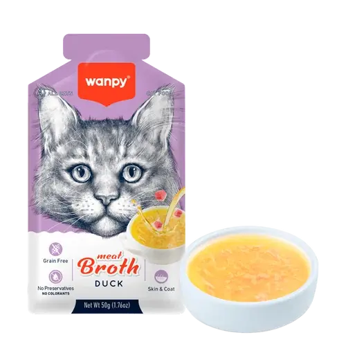 Wanpy Cat Meat Broth Duck – 50 G - Precis inkommet