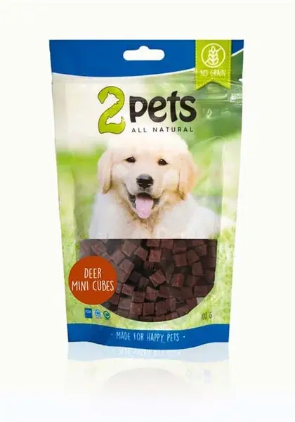 2pets Dogsnacks MiniCubes Deer 100g - Superpris