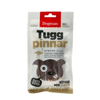 Dogman – Tuggbitar m. struts, 5pak - Få kvar i lager