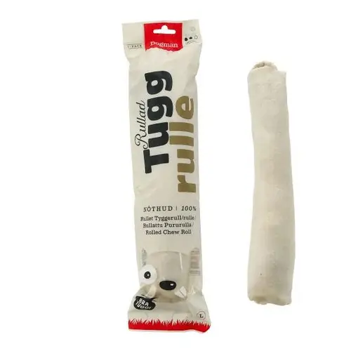 Dogman – Tuggrulle vit, 30 cm - Handla säkert