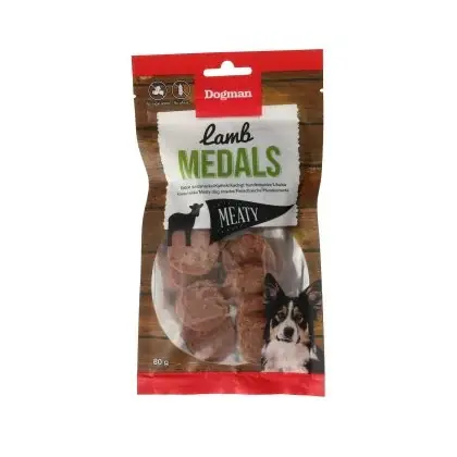 Rekommenderas - Dogman Lammmedaljer, 80g