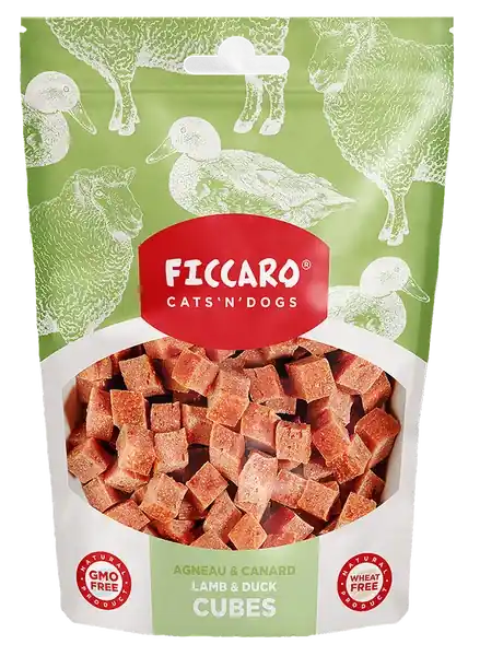 Ficcaro – Lamm- och ankleverbitar - Premiumkvalitet