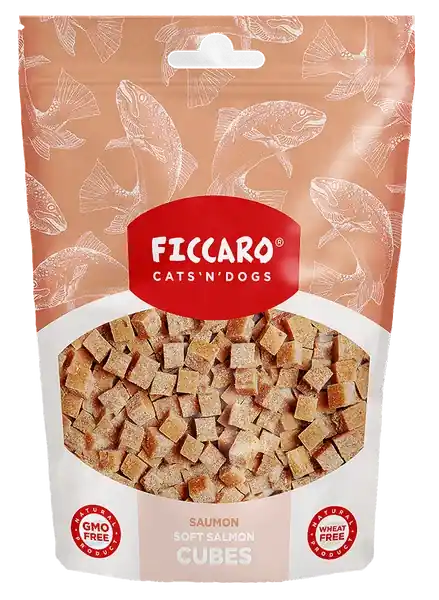 Ficcaro – Mjuka laxkubbar, 100g - Premium