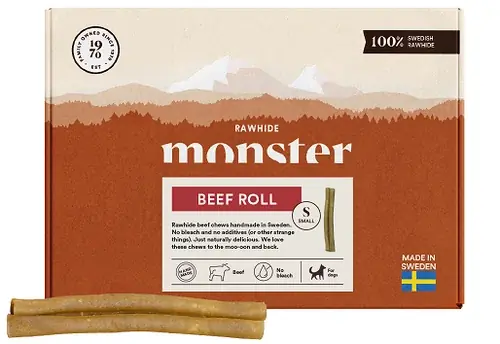 Monster Raw Beef Roll Small Box 17 st - Enkel retur