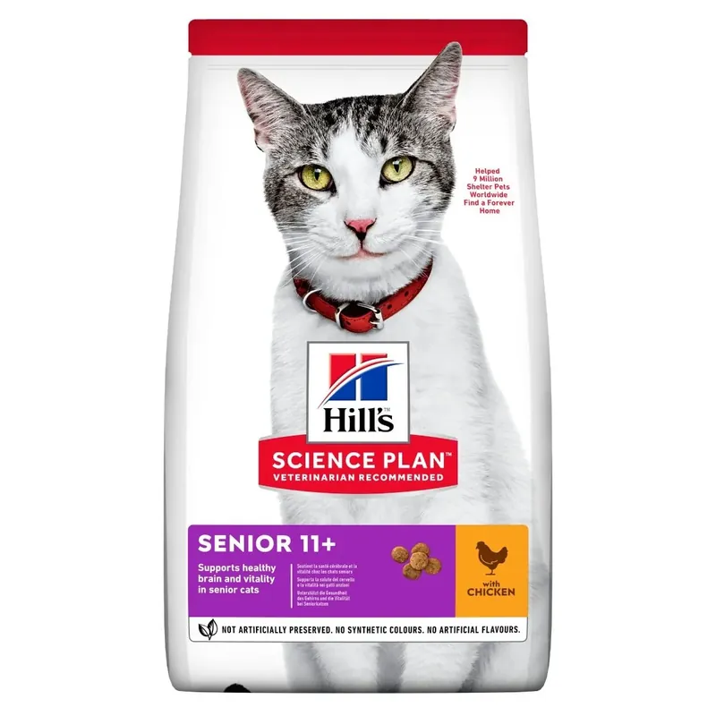 Reapris - Hill‘s Science Plan Senior 11+ torrfoder med kyckling för katter 1,5 kg