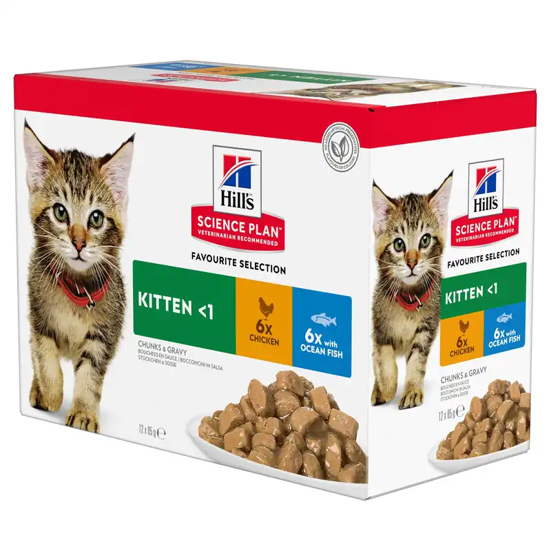 Kitten Chicken & Ocean Fish Våtfoder 12x85g - Nyligen tillagt