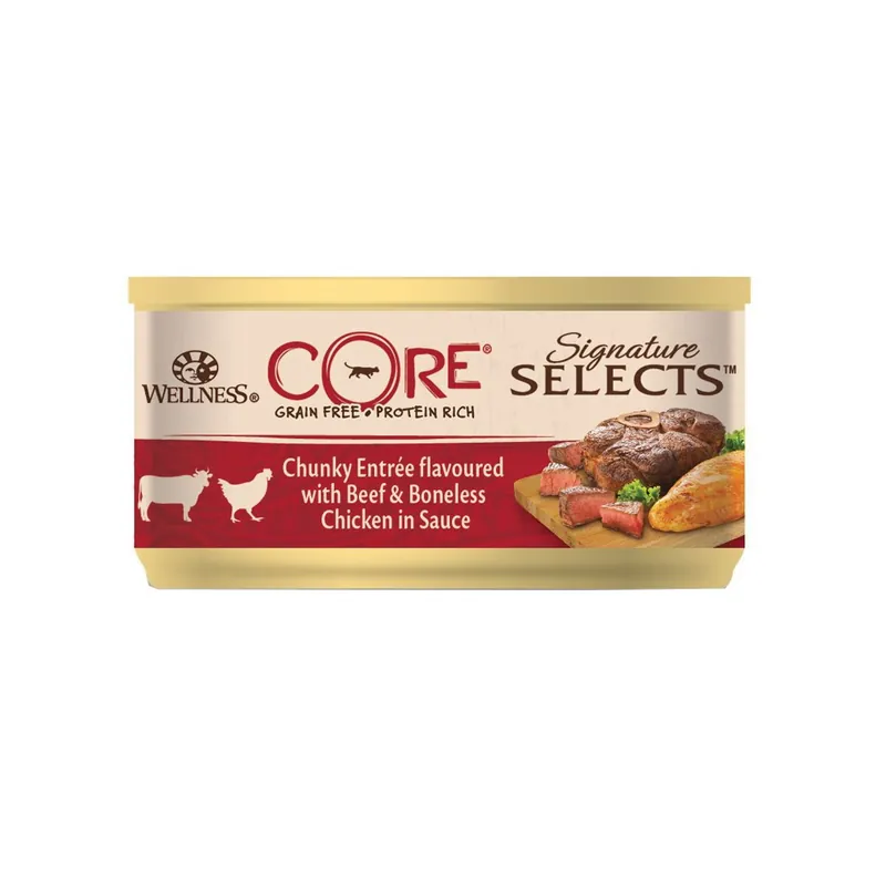 CORE Cat SS Beef & Chicken Chunky 79 g | Toppkvalitet