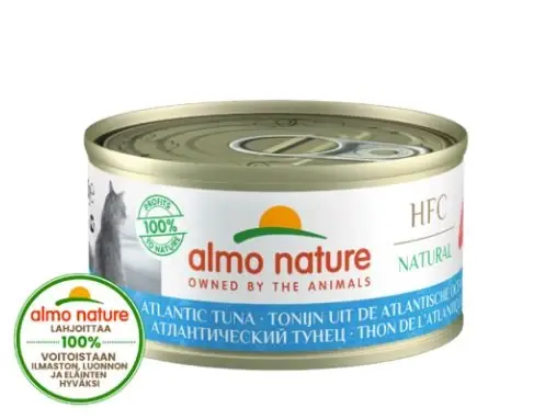 Almo Nature HFC Natural Atlantisk Tonfisk 24 x 70 g våtfoder för katter - Efterfrågad