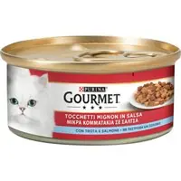 Gourmet våtfoder 24 x 195 g - Öring & lax - Utförsäljning