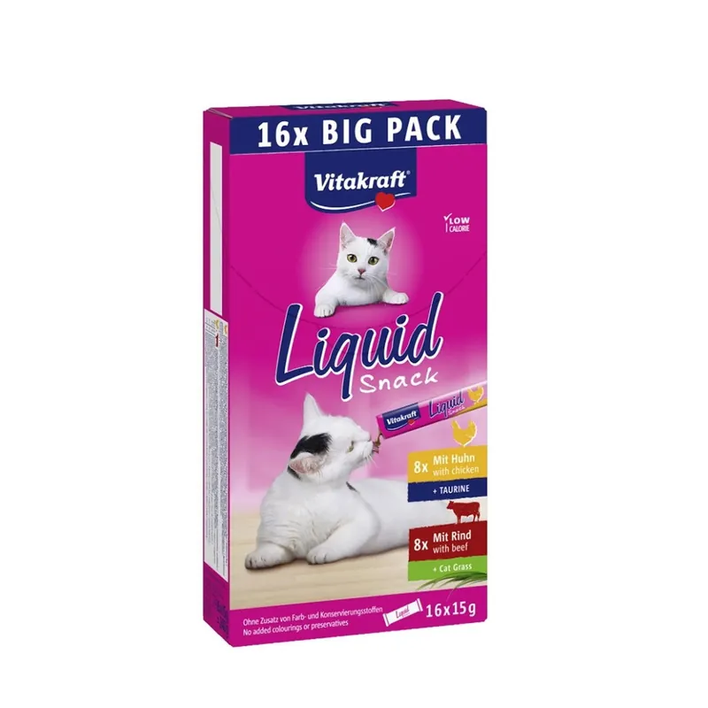 Vitakraft Liquid Stick Multipack 15x15g - Nyligen lanserat