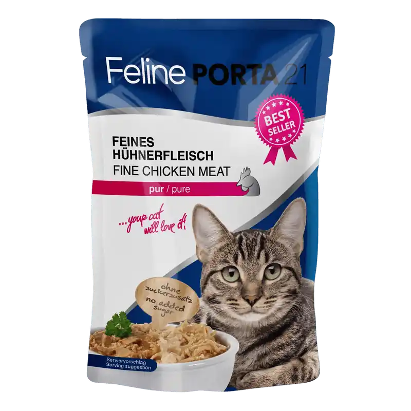 Feline Pure Chicken Cat Pouch 100g - Efterfrågad