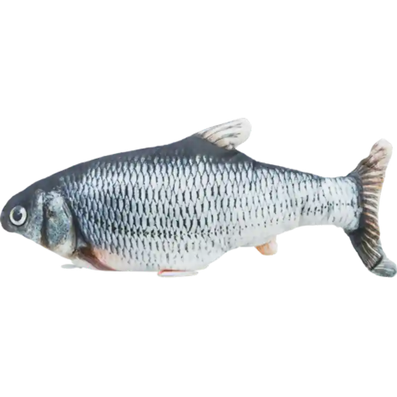 Favorit hos kunderna | Catnip Wriggle Fish Gray 30 cm