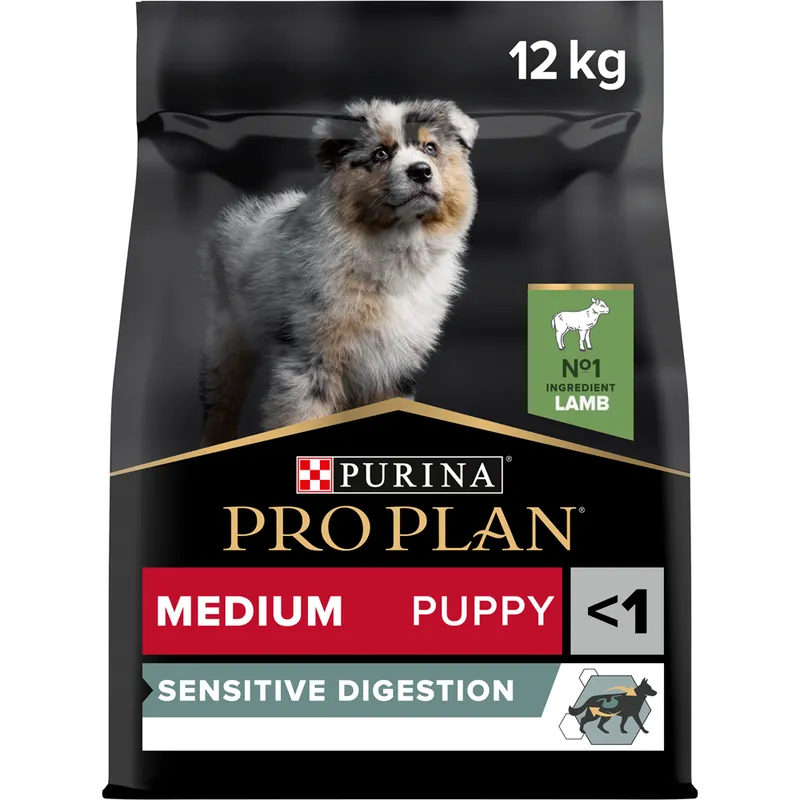 Purina Pro Plan Medium Puppy Sensitive Digestion Lamm 12 kg | Extra rabatt