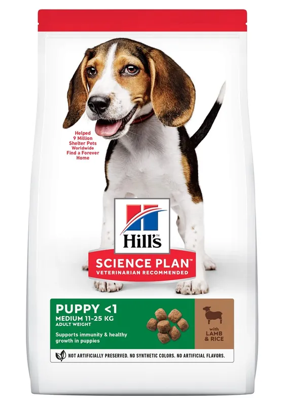Hills Science Plan Hund Medium Valp Lamm & Ris 2,5 kg - Kampanj