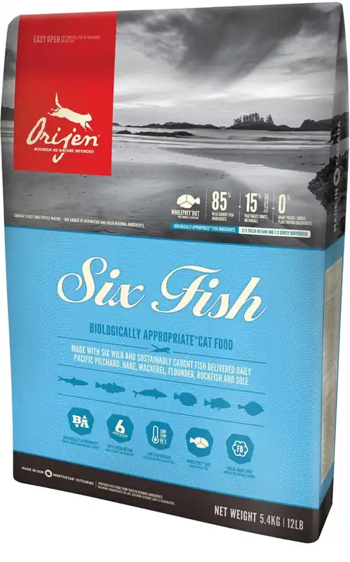 Orijen Cat Six Fish 5,4 kg | Bara idag